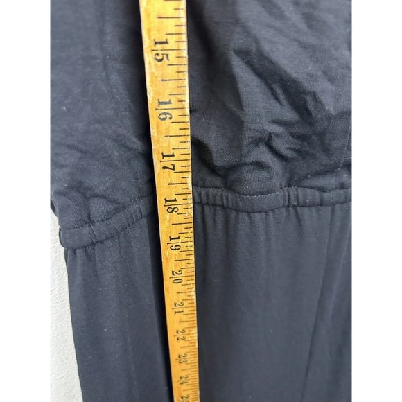 Chicos Maxi Dress Size 2 Black Sleeveless Sundress - Picture 4 of 13